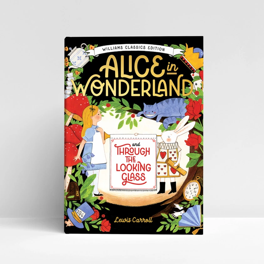 Alice in wonderland illustrated book cover